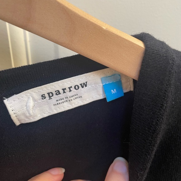 Anthropologie Dotted Sheer Sleeved Sweater - Picture 9 of 9